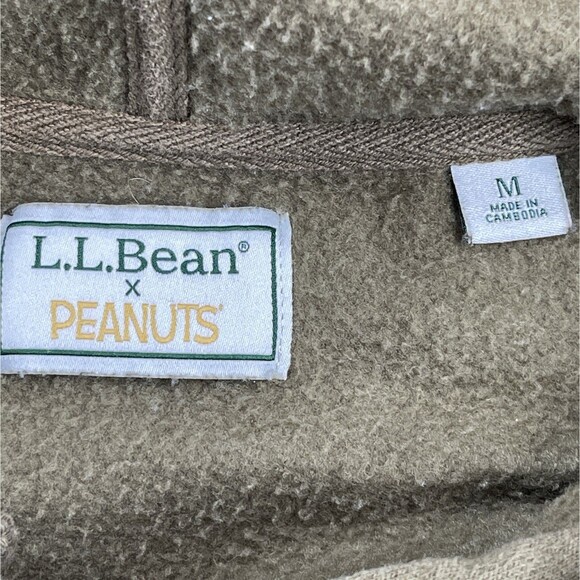 LL Bean X Peanuts Snoopy Hoodie Sweatshirt Size Medium Woodstock Unisex - Picture 8 of 12